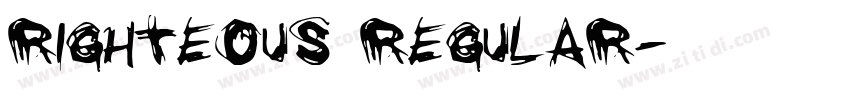 Righteous Regular字体转换